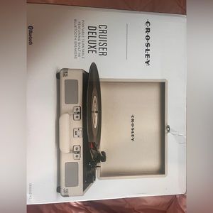 Crosley Cruiser Deluxe Portable Turntable with Bluetooth